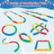 Multi-Color PP Kids Balance Beam Set with 20 Pieces and Anti-Slip Surface